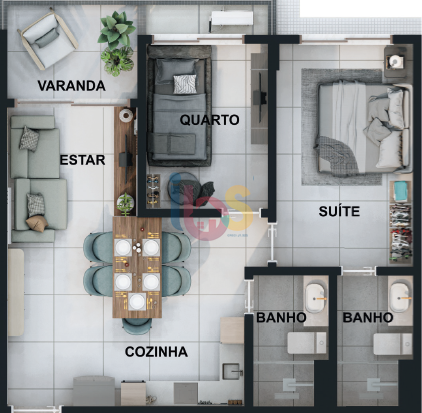 Apartamento à venda com 3 quartos, 60m² - Foto 17