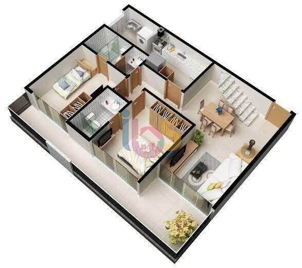 Apartamento à venda com 2 quartos, 77m² - Foto 13