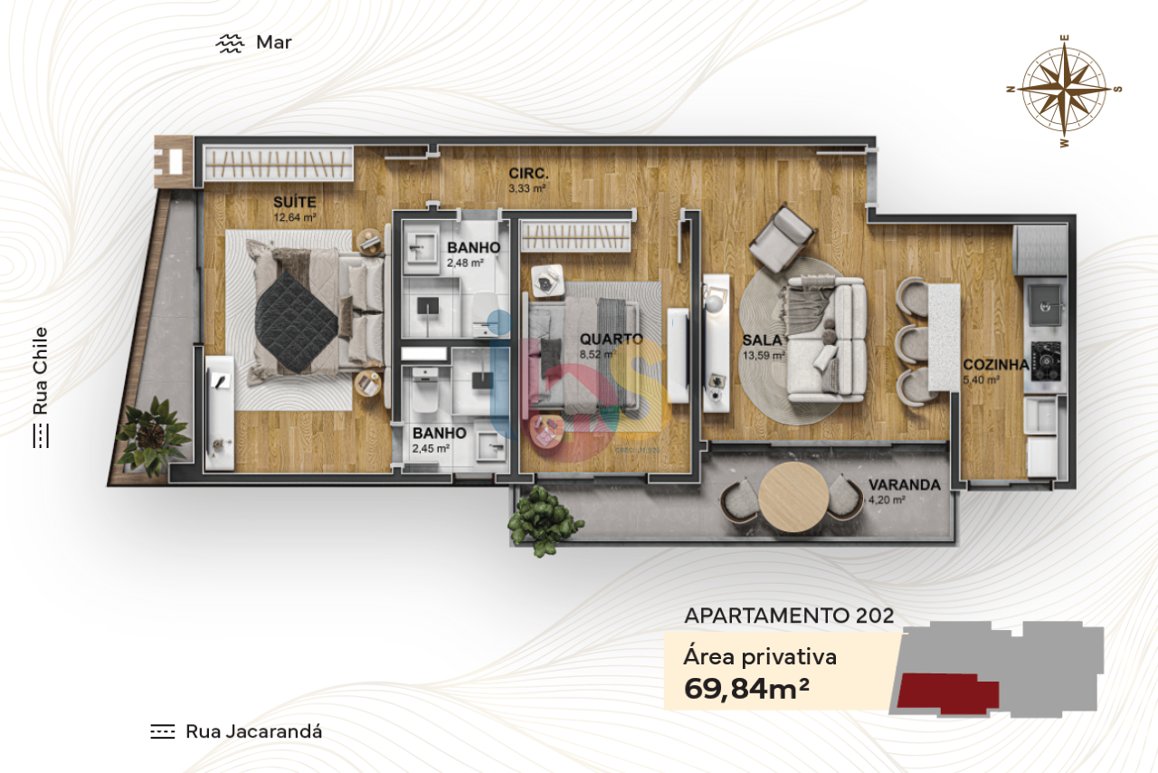 Apartamento, 2 quartos, 73 m² - Foto 8