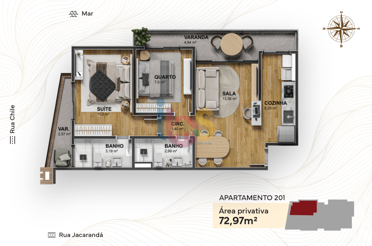 Apartamento, 2 quartos, 73 m² - Foto 10