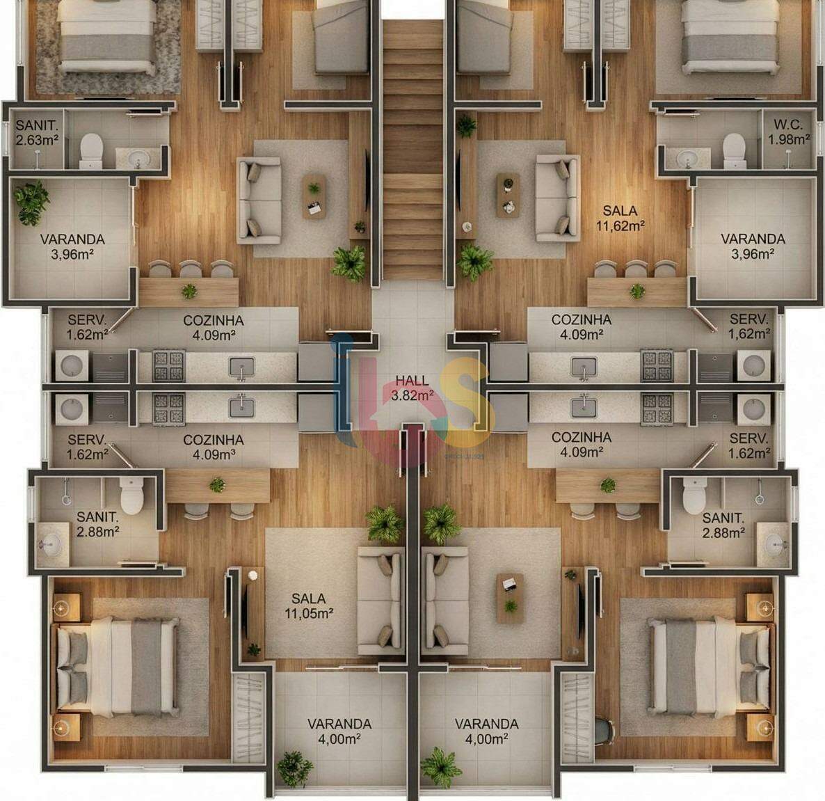 Apartamento, 2 quartos, 43 m² - Foto 5