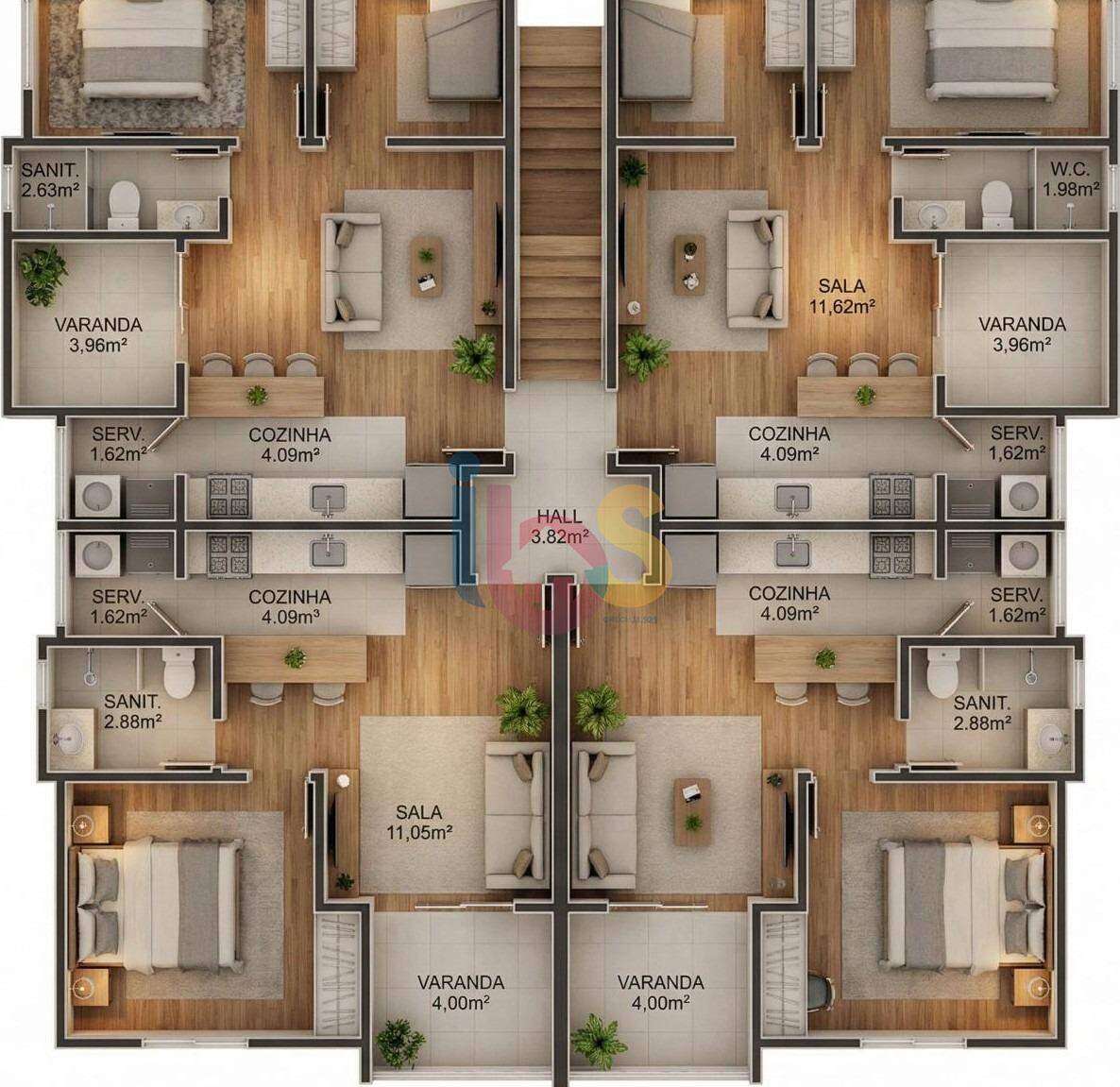 Apartamento, 2 quartos, 43 m² - Foto 5