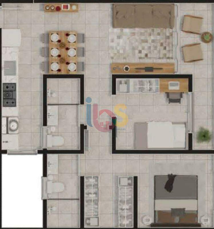 Apartamento, 2 quartos, 70 m² - Foto 9