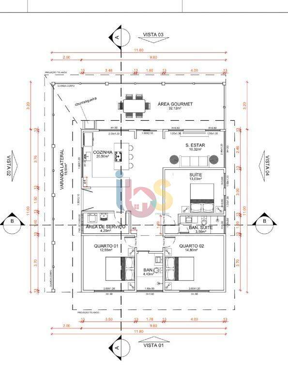 Casa, 2 quartos, 168 m² - Foto 24