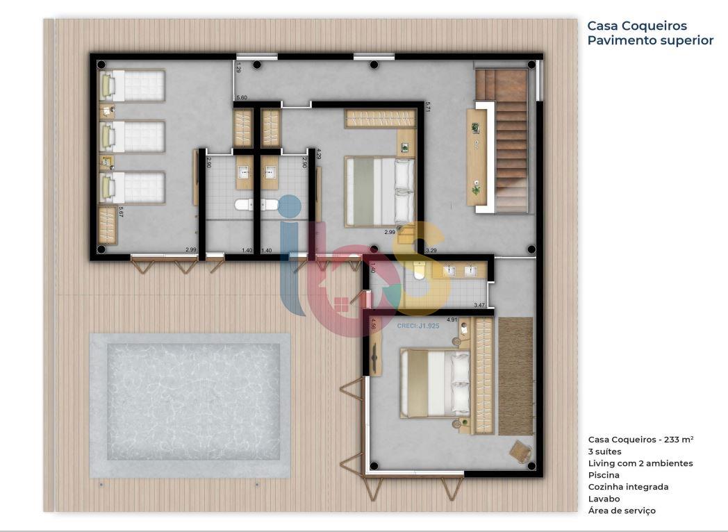 Casa, 3 quartos, 262 m² - Foto 3
