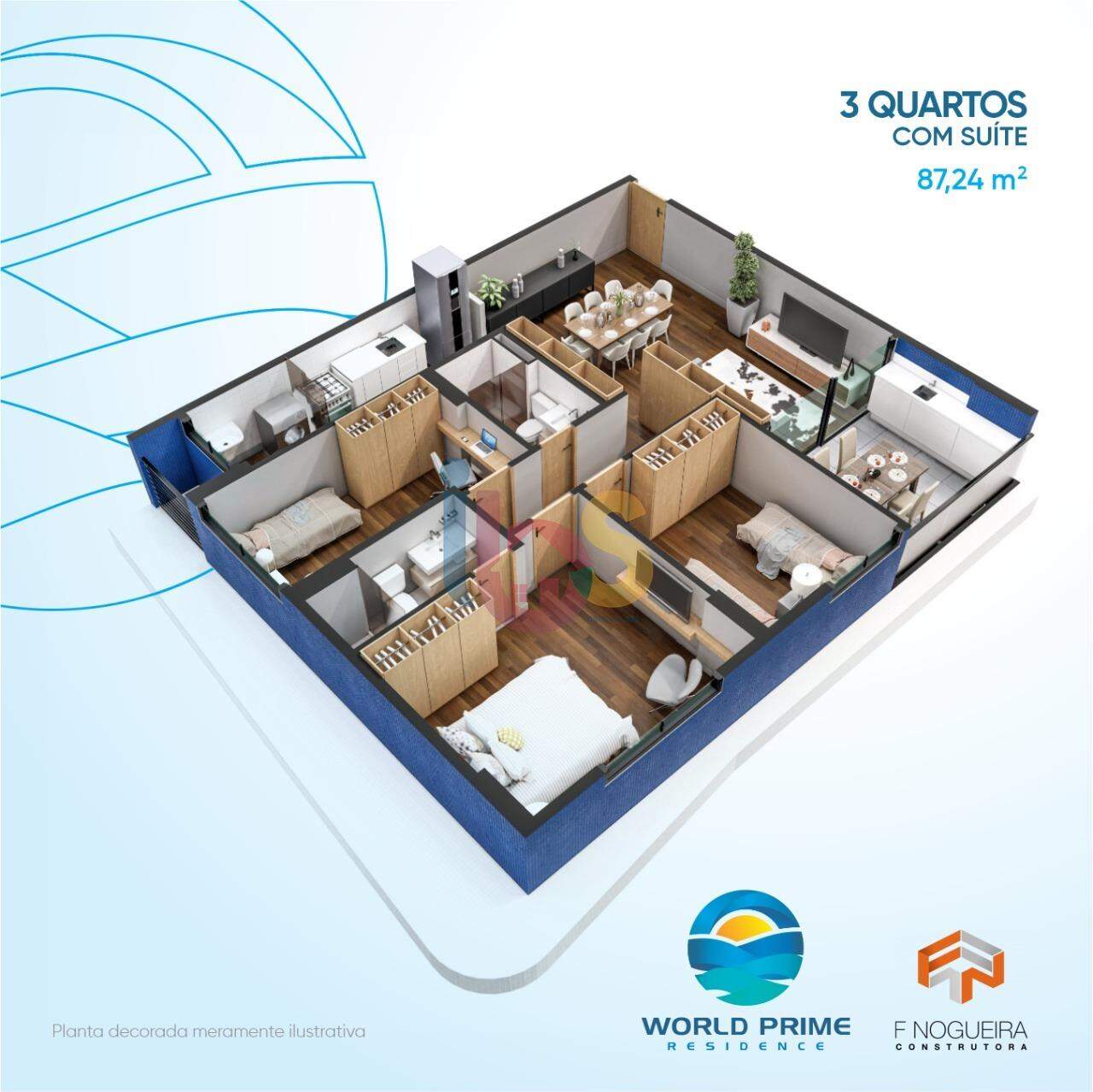 Apartamento à venda com 3 quartos, 87m² - Foto 8