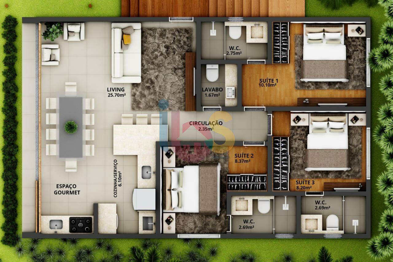 Apartamento à venda com 3 quartos, 81m² - Foto 9