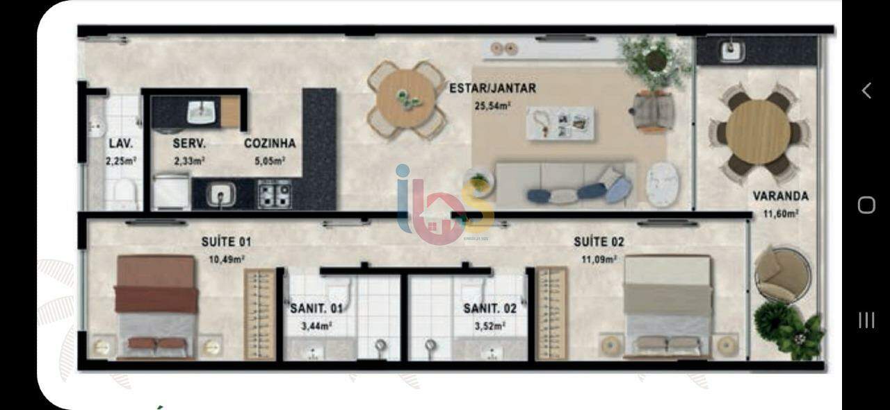 Apartamento à venda com 2 quartos, 84m² - Foto 11