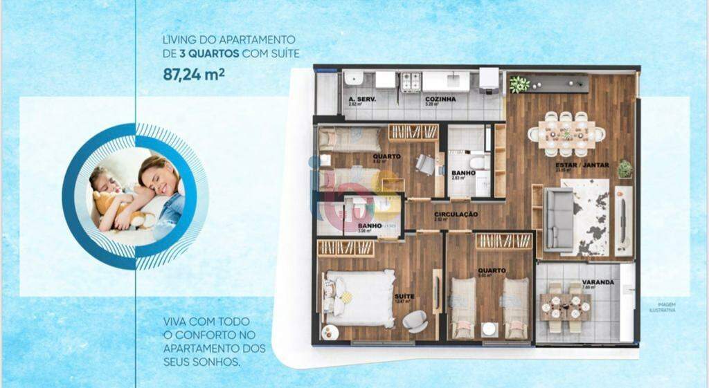 Apartamento à venda com 3 quartos, 88m² - Foto 12