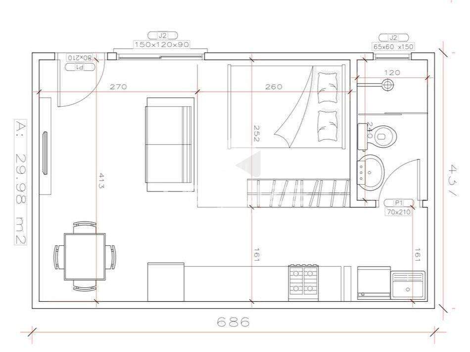 Apartamento à venda no Três Fronteiras: 
