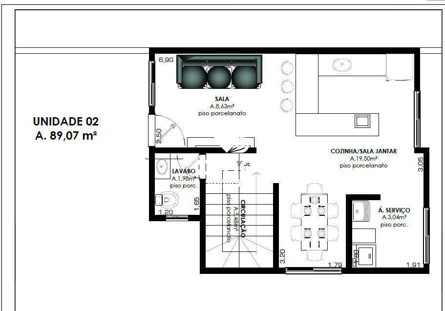 Casa de 3 quartos, 89m² no bairro Centro I, em Guabiruba | Eu Corretor