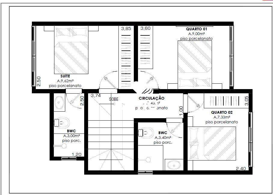 Casa de 3 quartos, 89m² no bairro Centro I, em Guabiruba | Eu Corretor