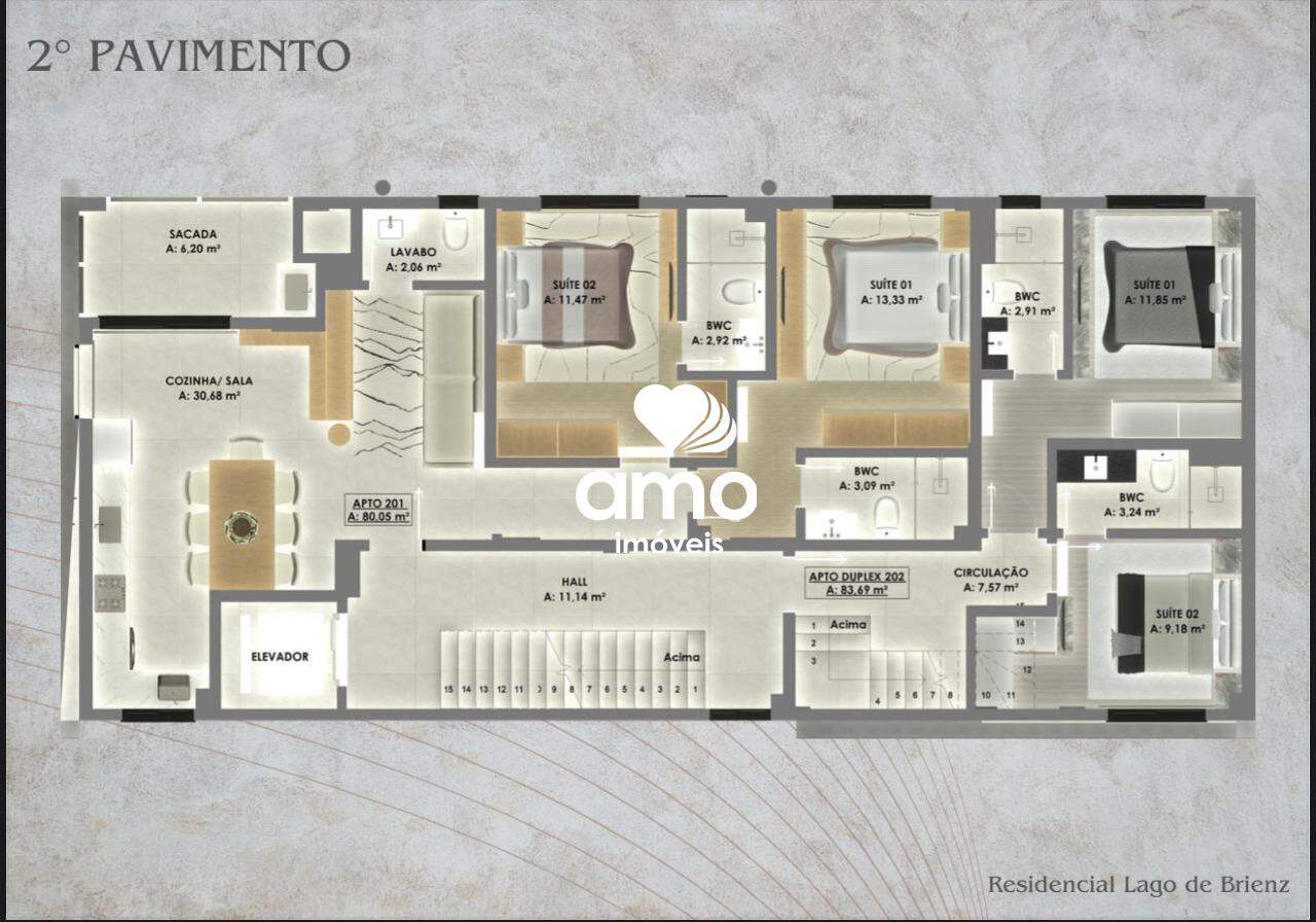 Apartamento de 2 quartos, 84m² no bairro Canto Grande, em Bombinhas | Eu Corretor