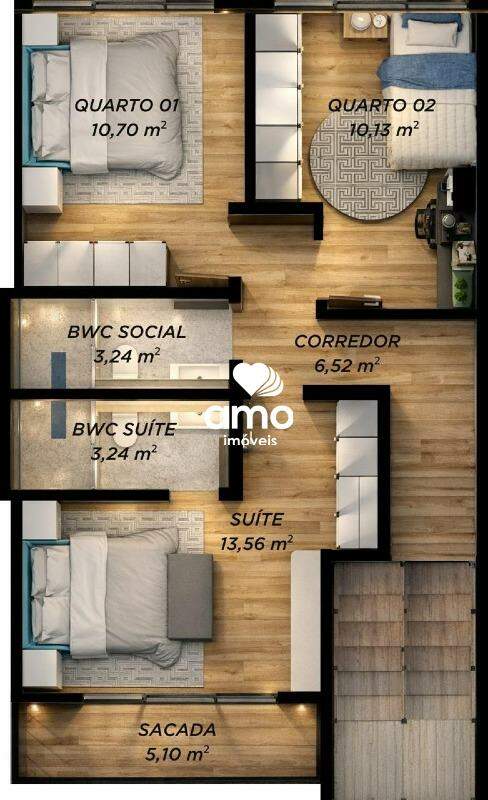 Casa de 3 quartos, 119m² no bairro Guabiruba Sul, em Guabiruba | Eu Corretor