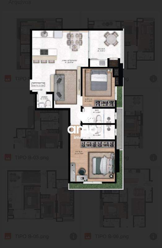 Apartamento de 2 quartos, 80m² no bairro Centro I, em Brusque | Eu Corretor
