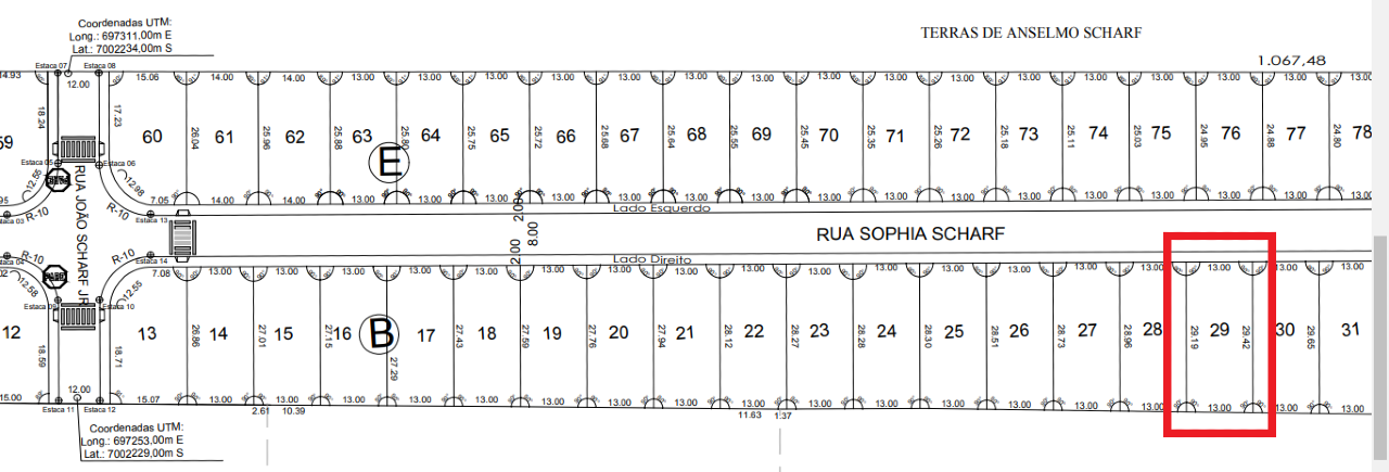 Lote/Terreno de 381m² no bairro Aymoré, em Guabiruba | Eu Corretor