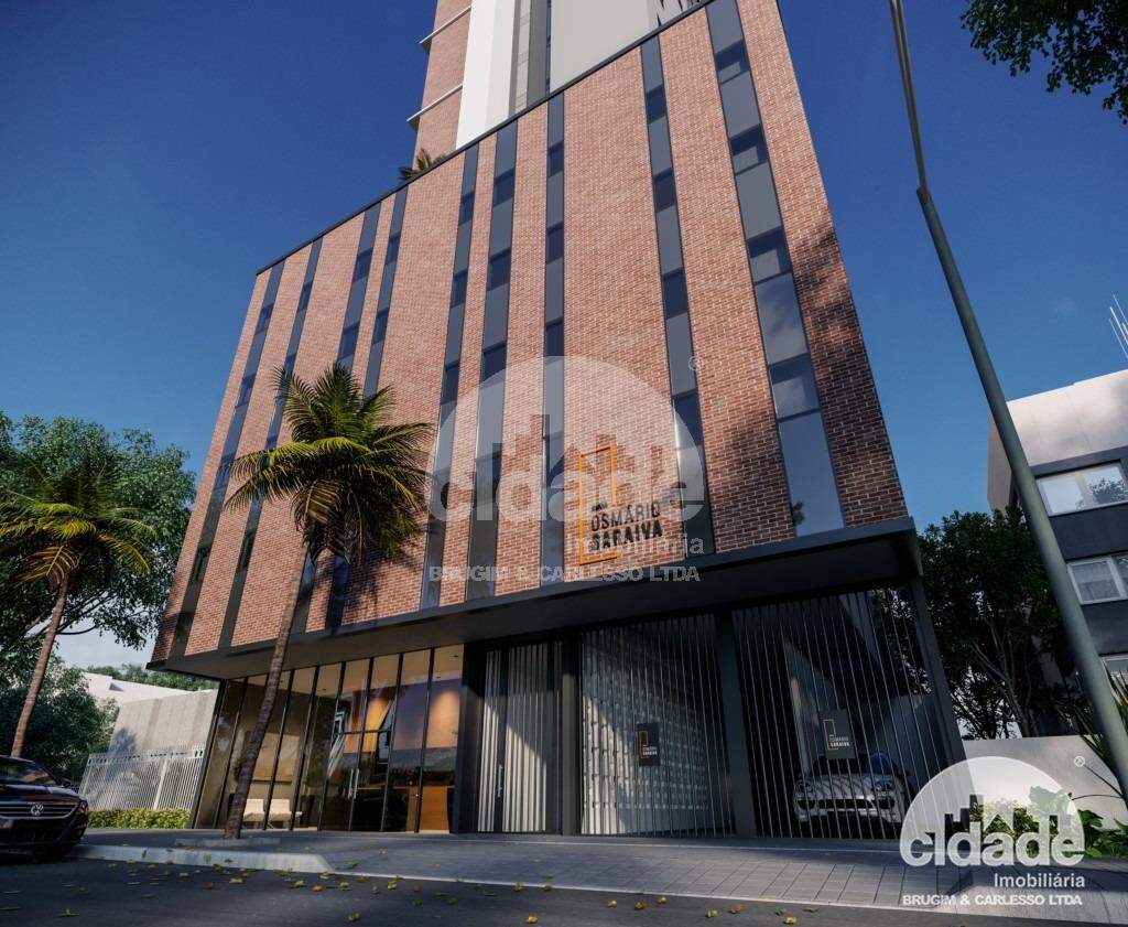 Apartamento à venda mobiliado, no Centro de Cascavel (PR) – 1 suíte, 2 varandas, 1 vaga