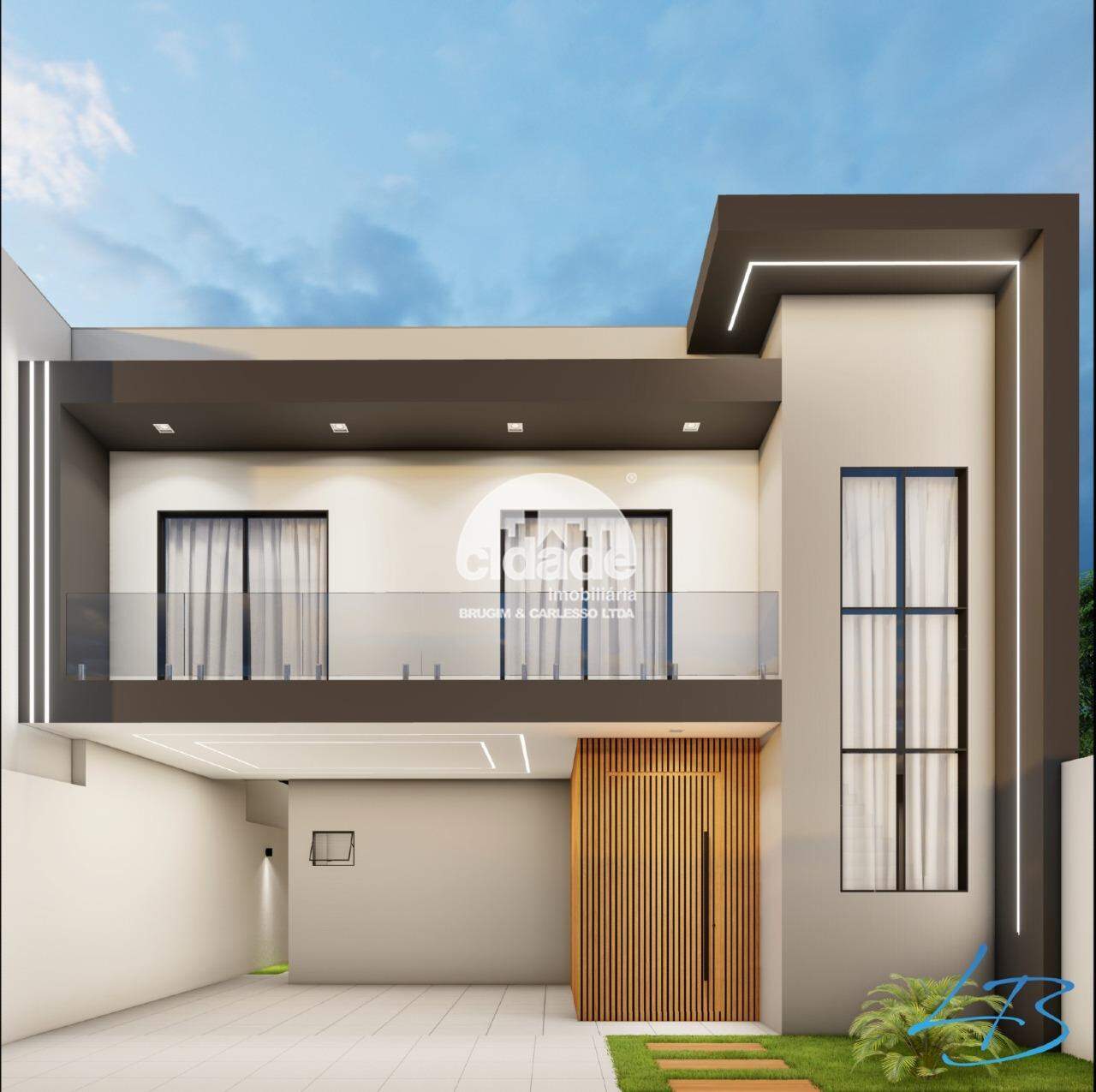 Sobrado à venda com 1 suíte e 2 quartos, no bairro Tropical, em Cascavel/PR.