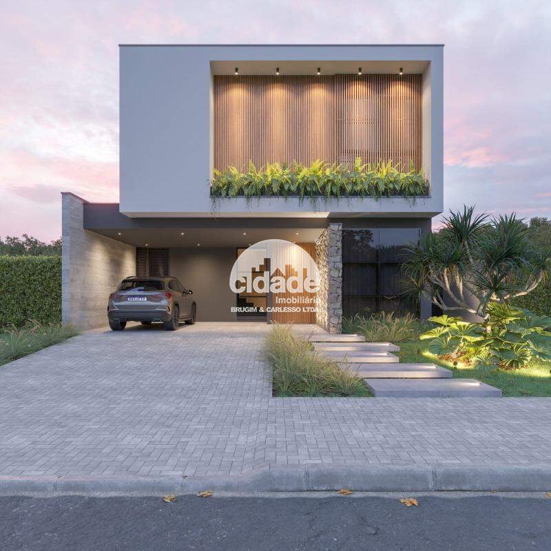 Sobrado em condomínio fechado com 4 suítes, design moderno e conforto absoluto