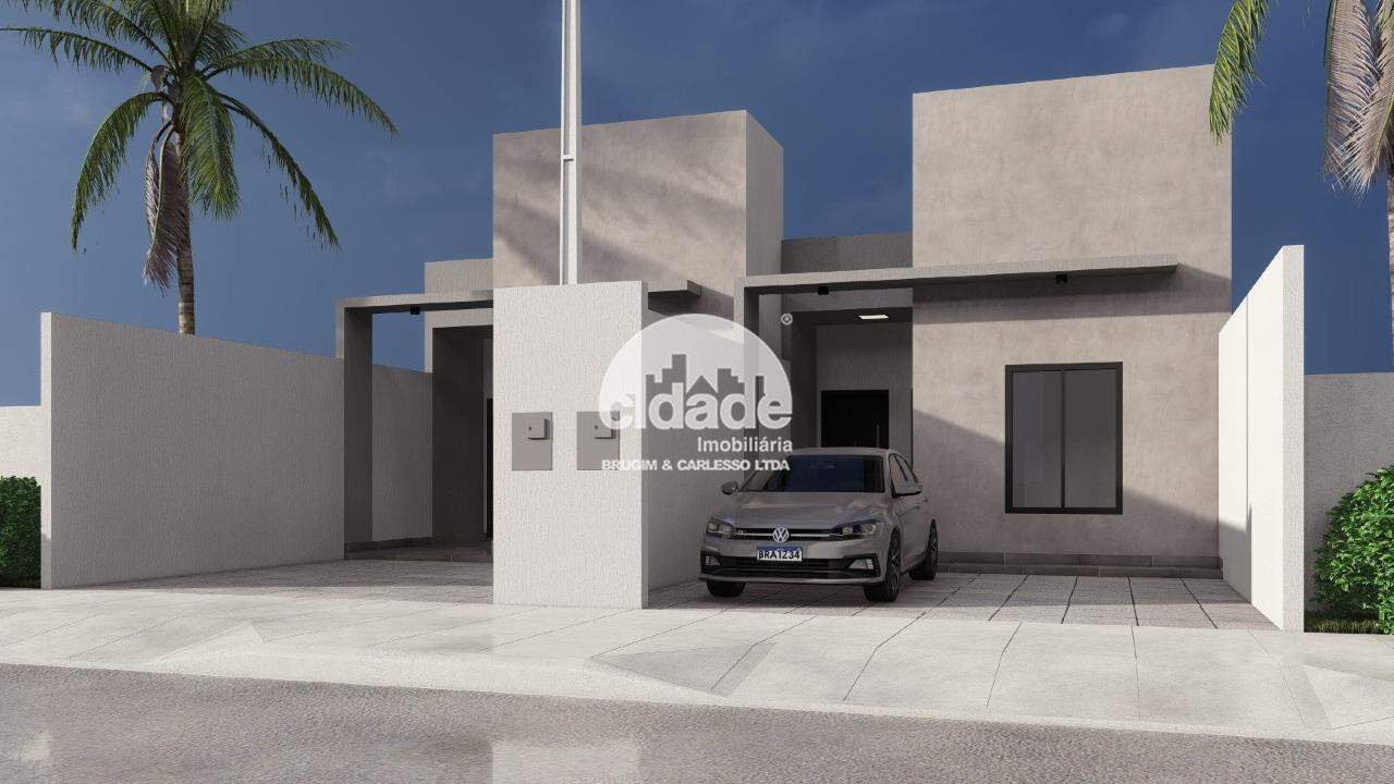 Casa à venda no bairro Floresta, região Norte de Cascavel. 67,64 m², 2 quartos sendo 1 suíte e 2 vagas no Loteamento Florais do Paraná.