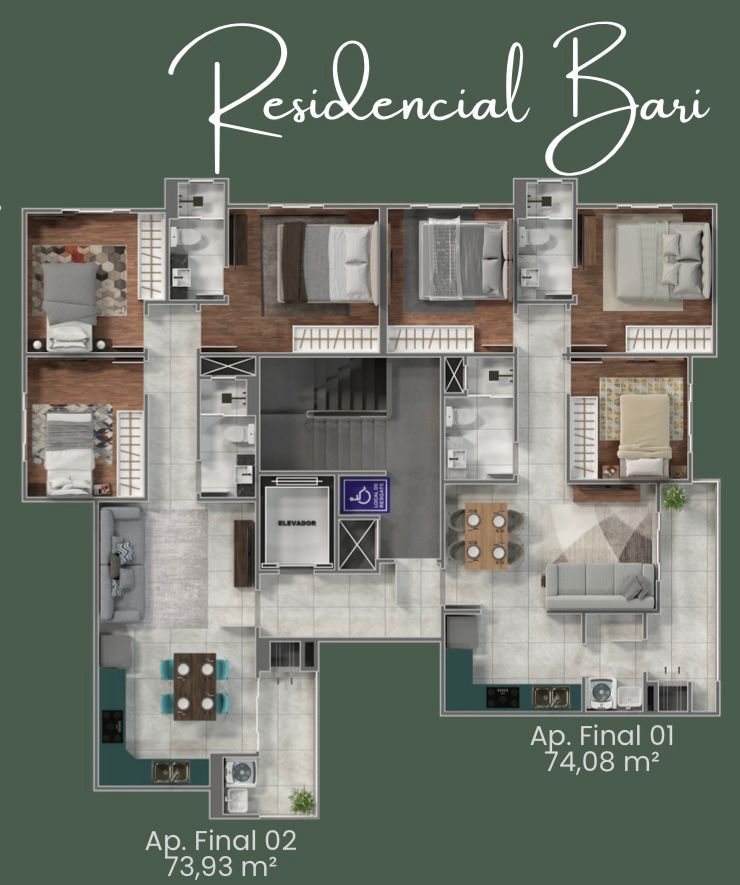 Apartamento à venda no Primeiro de Maio: 