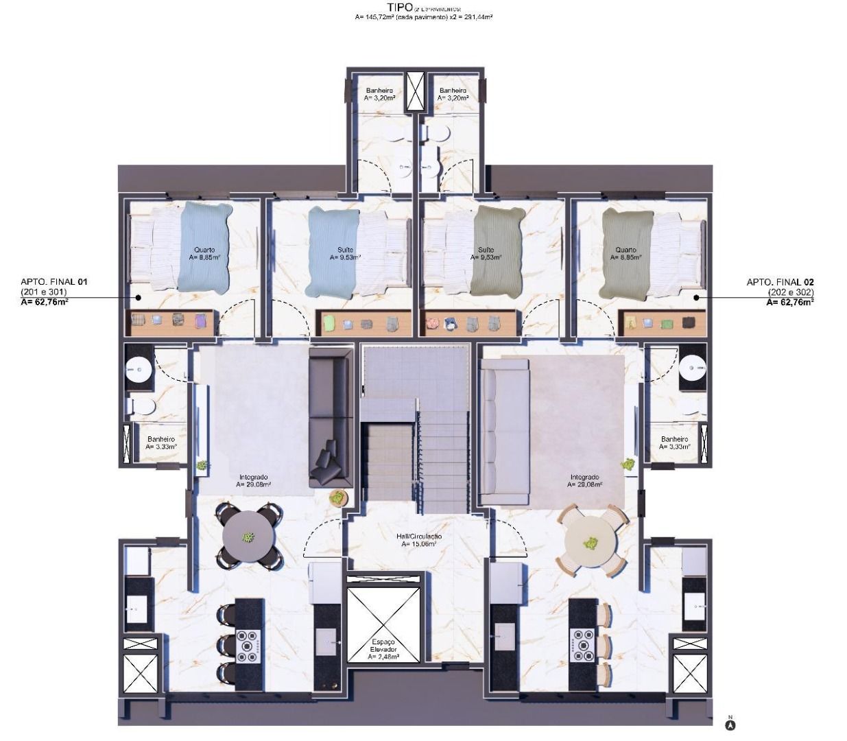 Apartamento à venda no Rio Branco: 