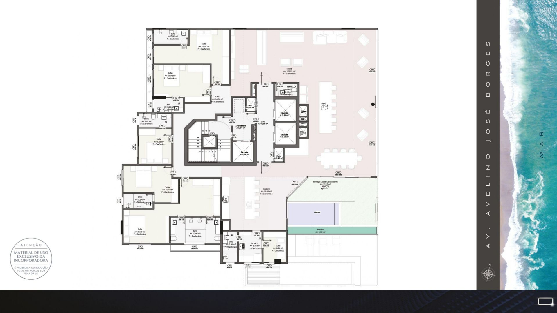 Apartamento à venda no Beira Mar: 