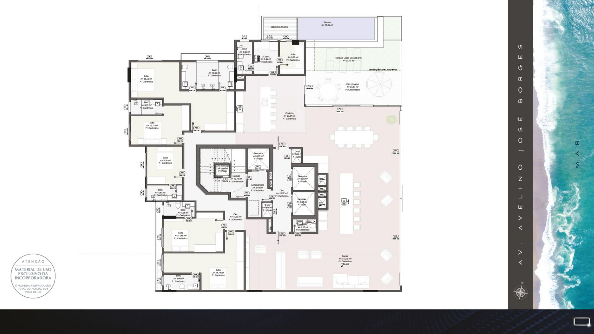 Apartamento à venda no Beira Mar: 