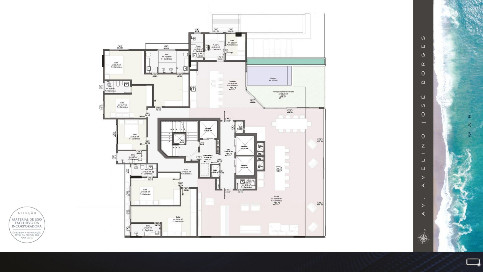 Apartamento à venda no Beira Mar: 