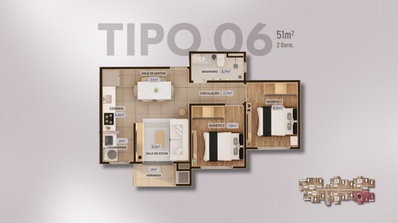 Apartamento à venda no Águas Claras: 