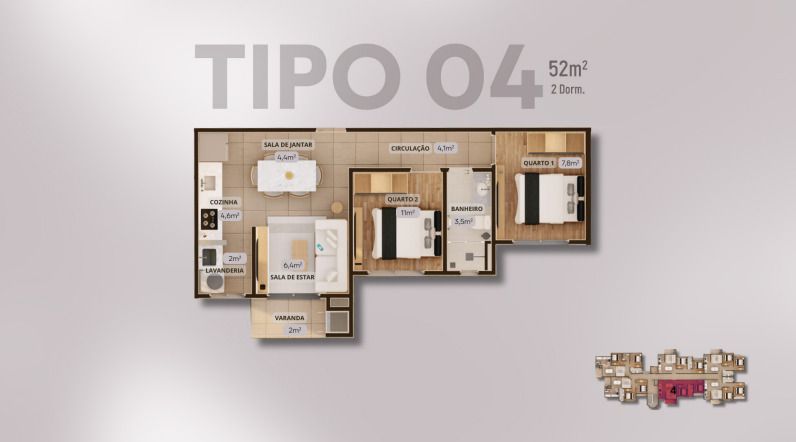 Apartamento à venda no Águas Claras: 