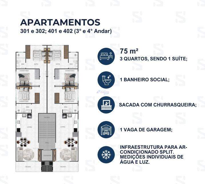 Apartamento à venda no Itajuba: 