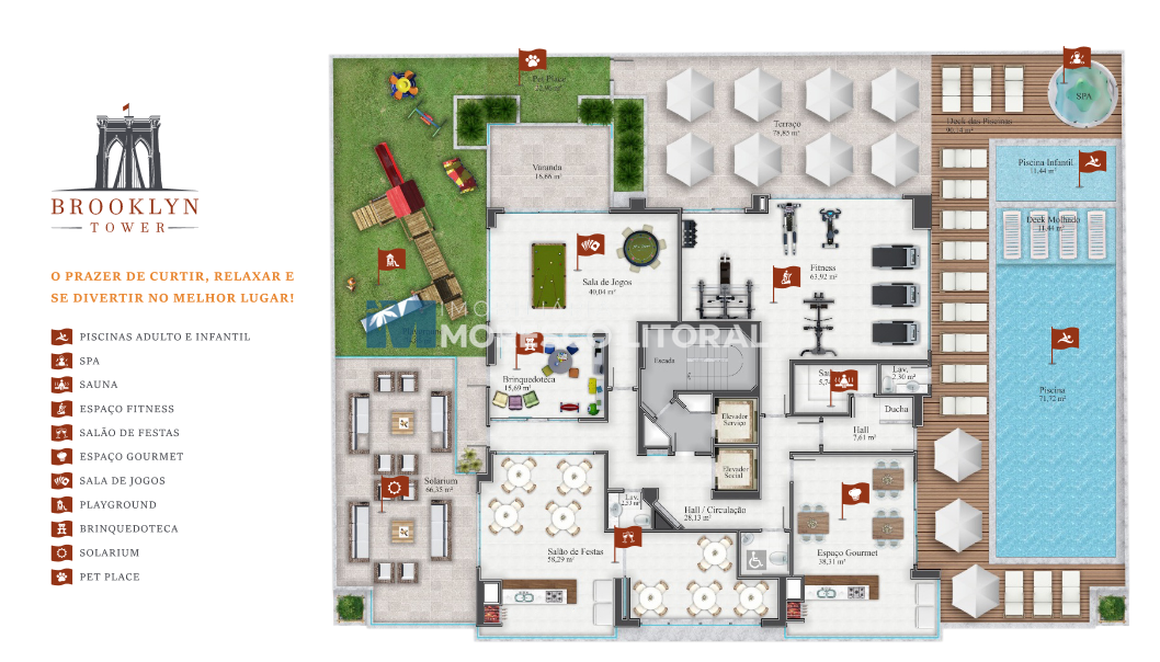 Apartamento à venda no Meia Praia: Lazer