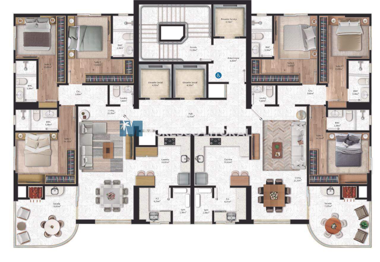Apartamento à venda no Meia Praia: Apartamentos