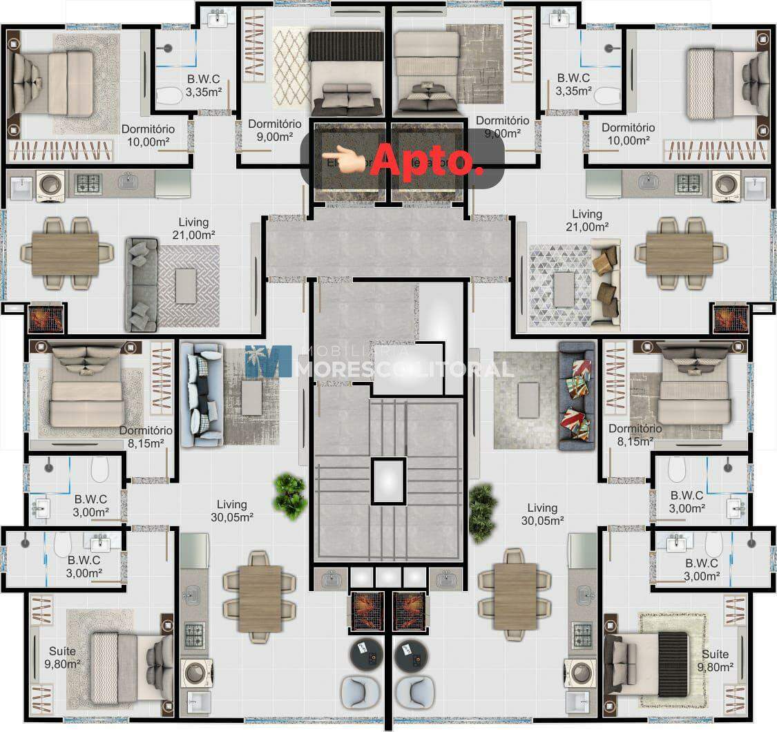 Apartamento à venda no Morretes: 