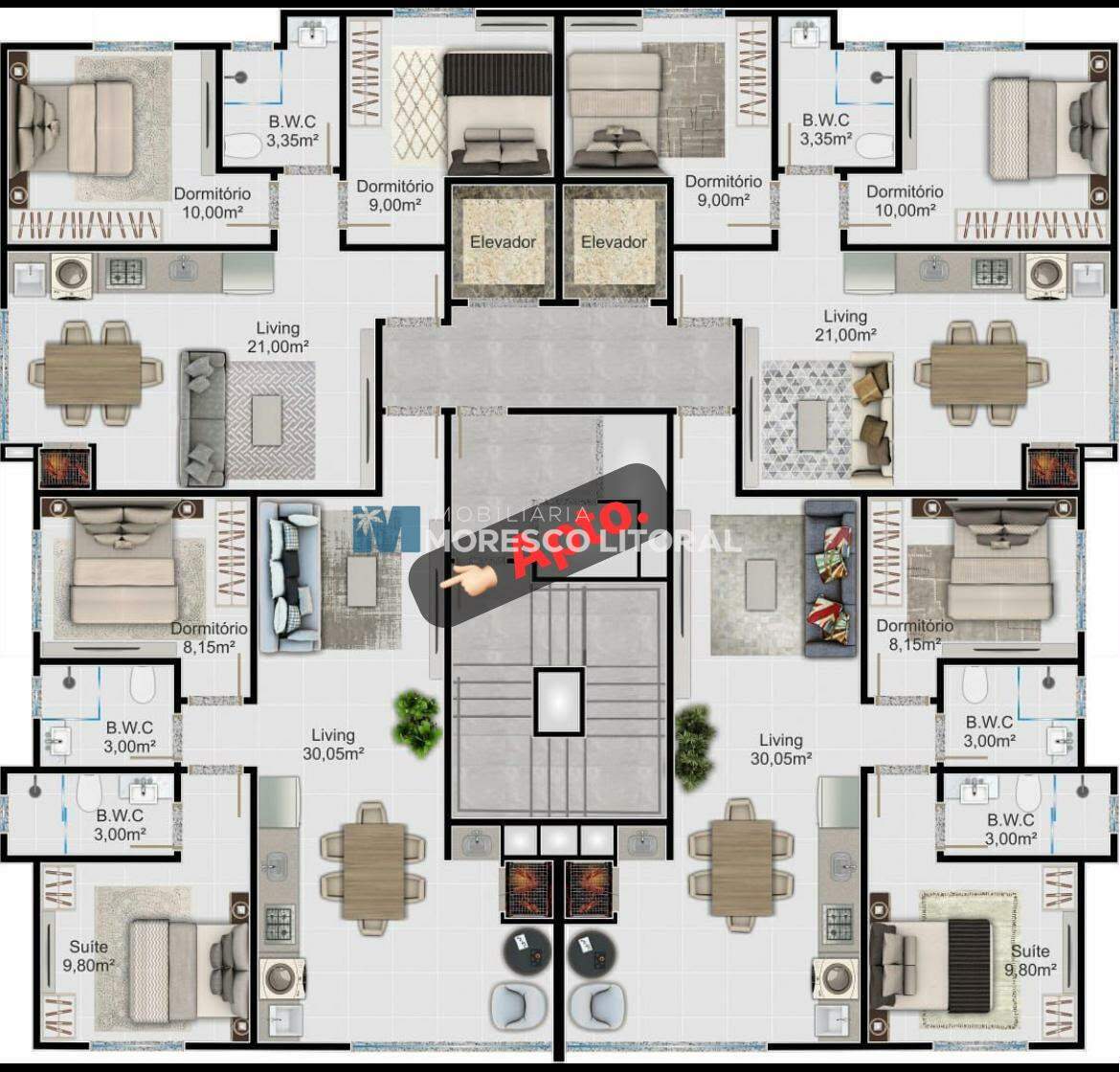Apartamento à venda no Morretes: Planta do apartamento