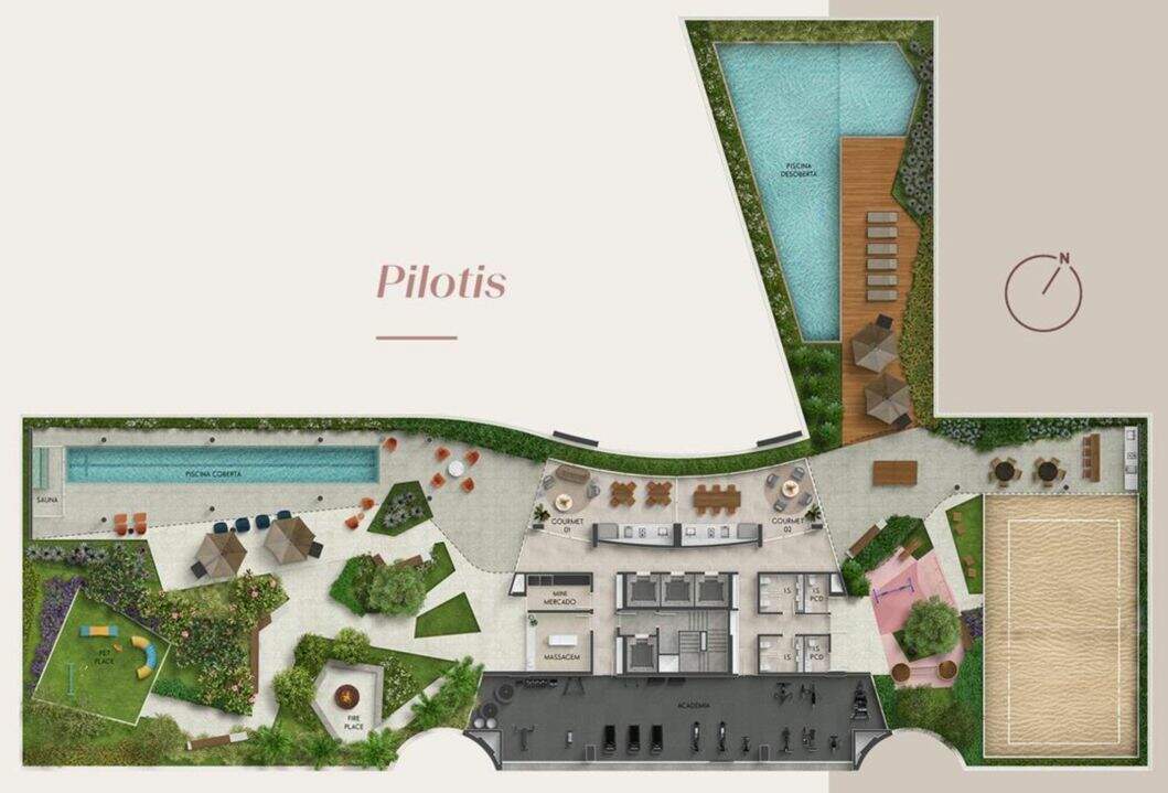 Apartamento à venda no Vila da Serra: PIlotis