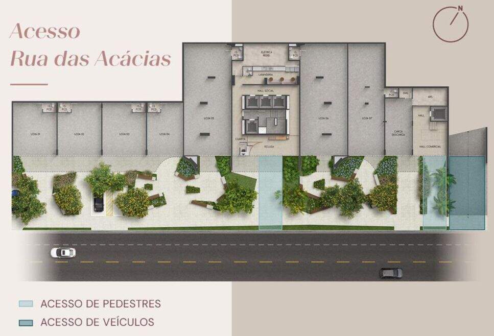Apartamento à venda no Vila da Serra: Acesso rua das acácias
