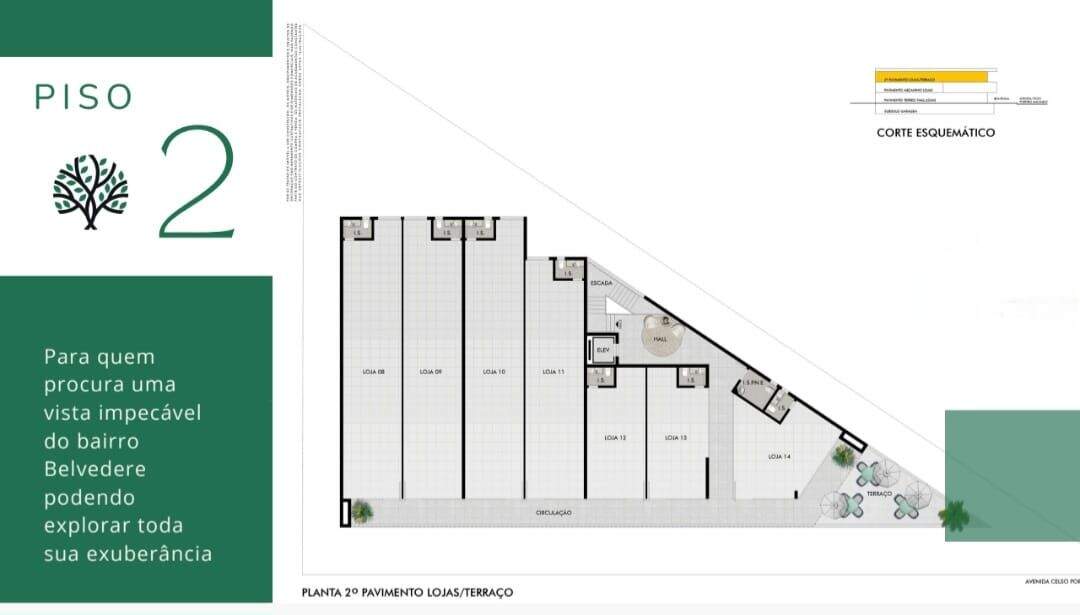 Loja para aluguel no Belvedere: 