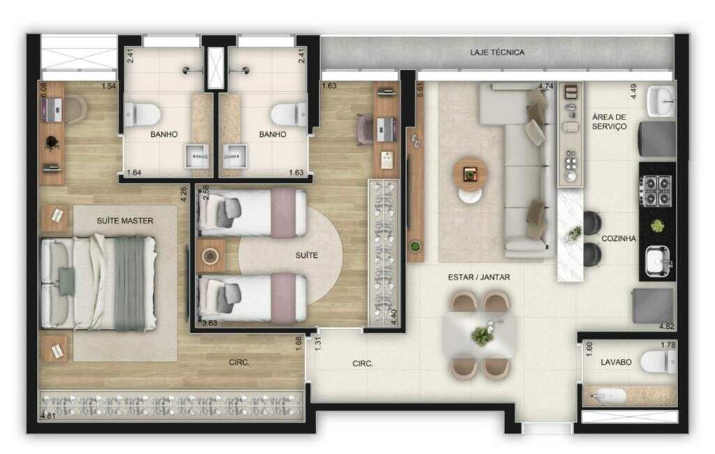 Apartamento à venda no Funcionários: 