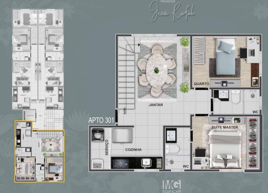 Cobertura, 3 quartos, 50 m² - Foto 12