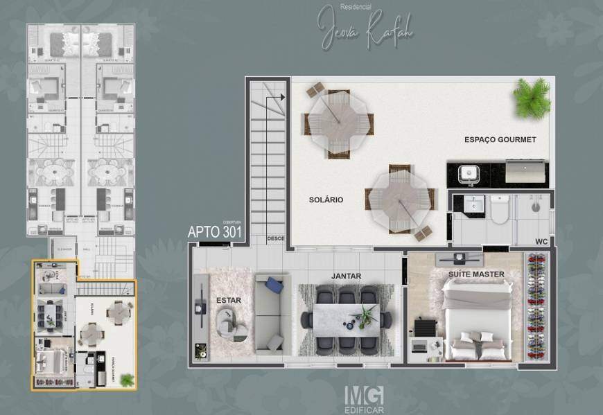Cobertura, 3 quartos, 50 m² - Foto 11