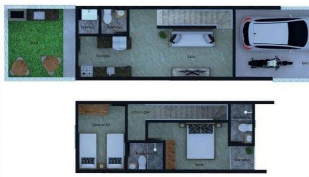 Casa, 3 quartos, 80 m² - Foto 3