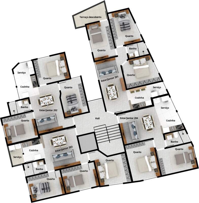 Cobertura, 3 quartos, 76 m² - Foto 2