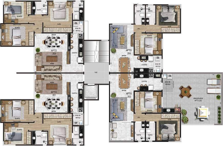 Cobertura, 2 quartos, 82 m² - Foto 1