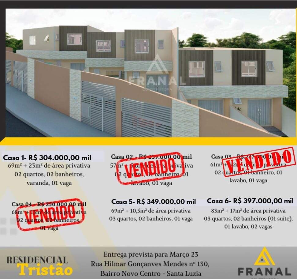 Casa, 3 quartos, 83 m² - Foto 1