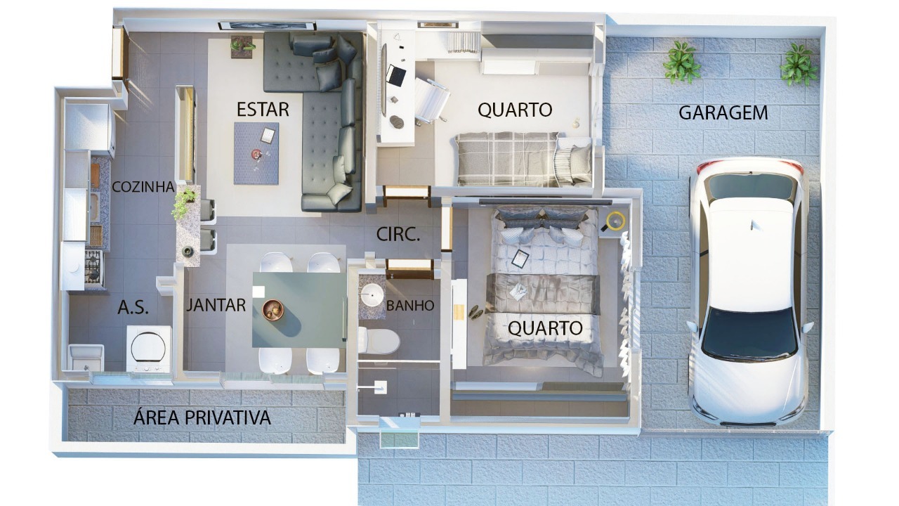 Apartamento à venda com 2 quartos, 47m² - Foto 9