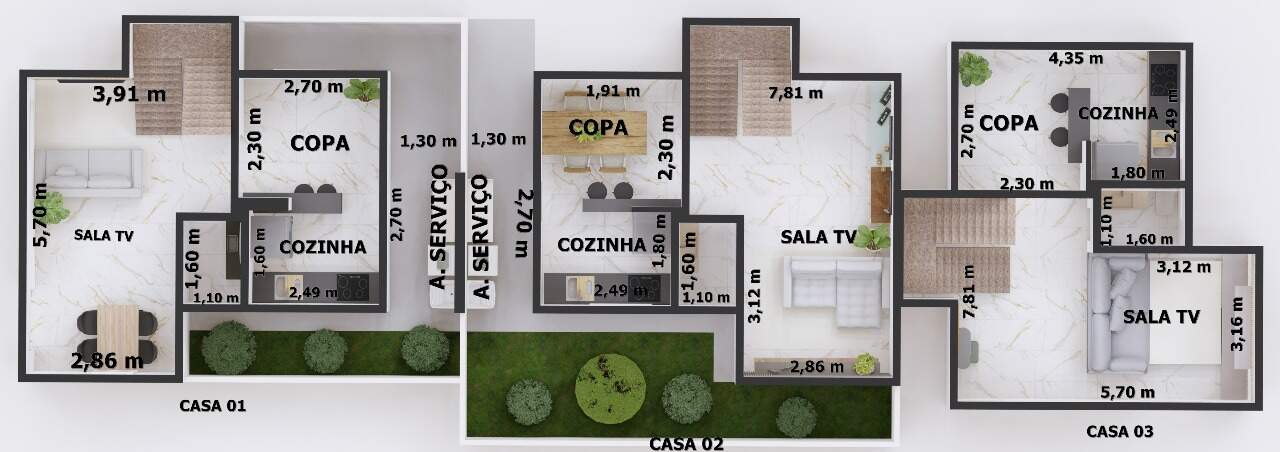 Casa, 3 quartos, 86 m² - Foto 8