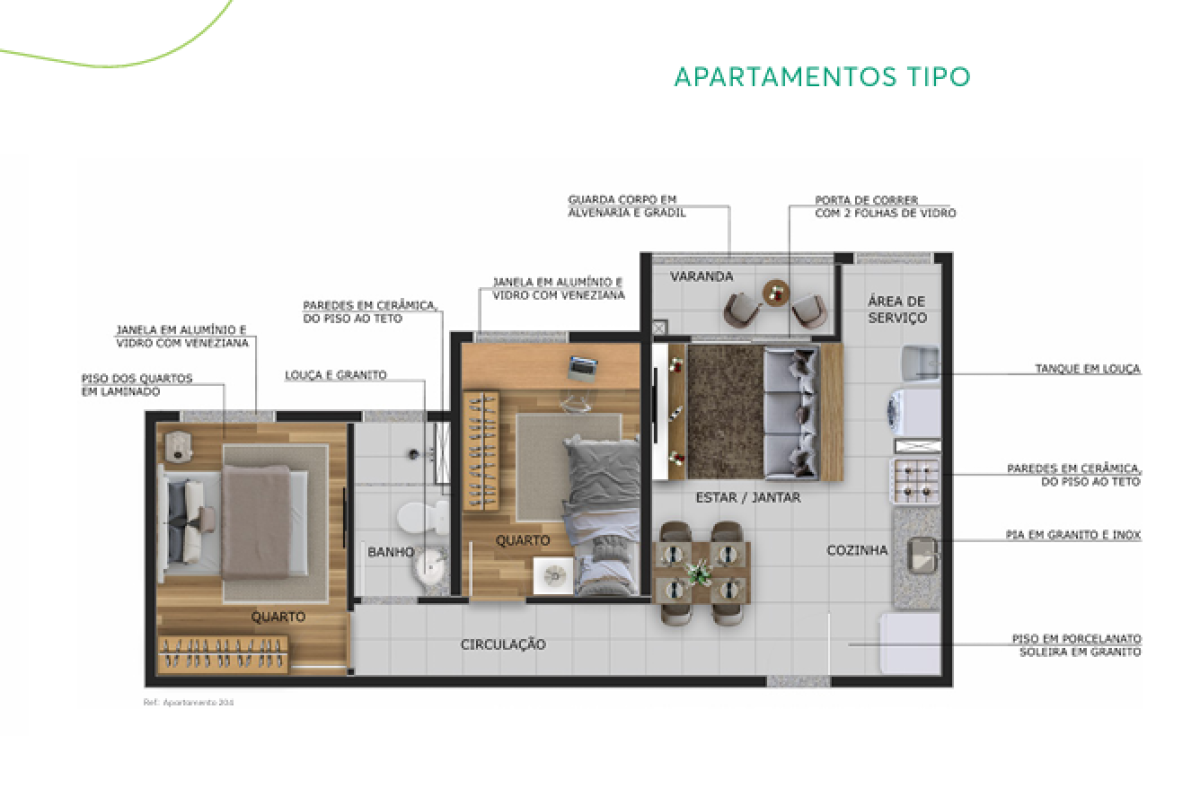 Apartamento à venda com 2 quartos, 45m² - Foto 10