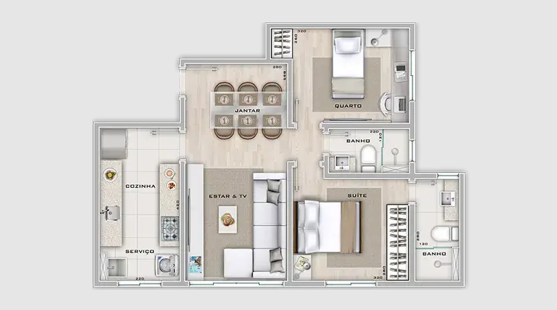 Apartamento, 3 quartos, 74 m² - Foto 13